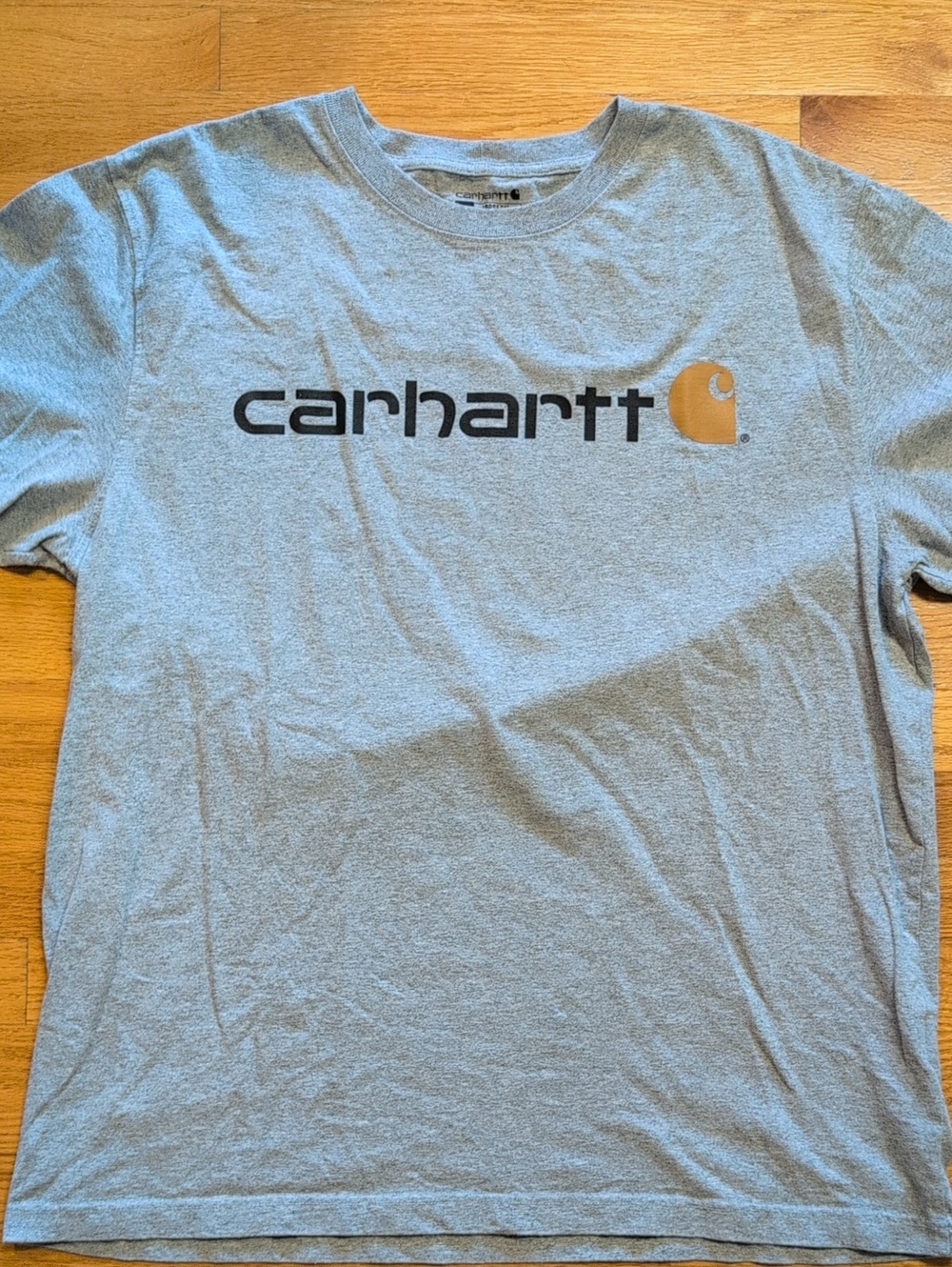 Carhartt Loose Fit Men's Large Gray Work Cotton Shirt